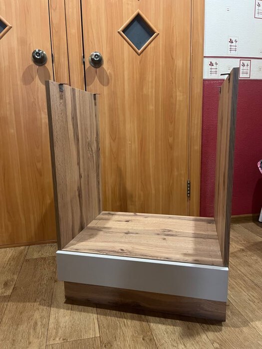 Фотография покупателя товара Шкаф напольный «Ника», 800×477×816 мм, цвет бежевый софт МДФ/дуб вотан - Фото 6