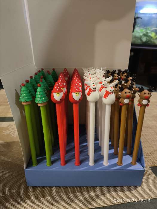 Фотография покупателя товара Ручка-прикол Calligrata «Новый год», чёрные чернила, гелевая, подарочная, МИКС