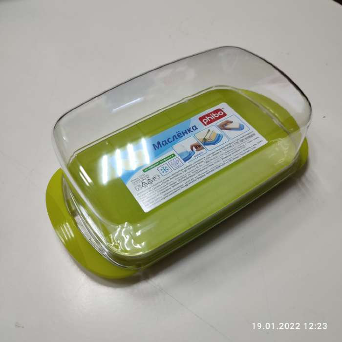 Фотография покупателя товара Маслёнка phibo «Классика», цвет МИКС
