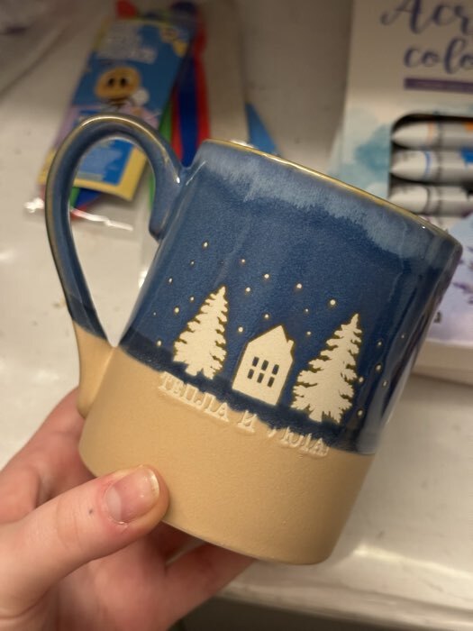 Фотография покупателя товара Кружка новогодняя керамическая «Все сбудется», 350 мл, ручная работа - Фото 10