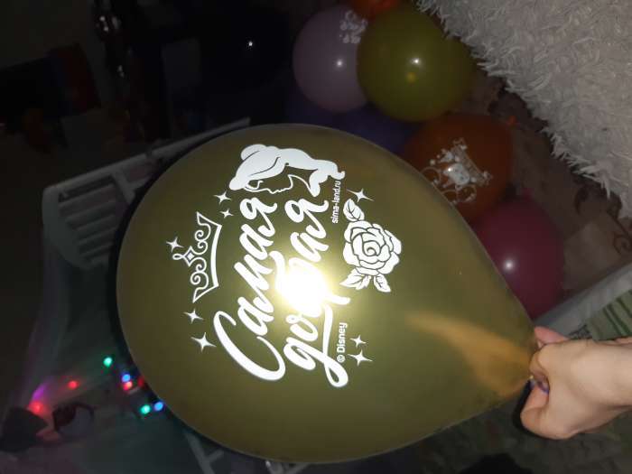 Фотография покупателя товара Воздушные шары "С Днем Рождения! Самая красивая", Принцессы (набор 25 шт) 12 дюйм - Фото 5