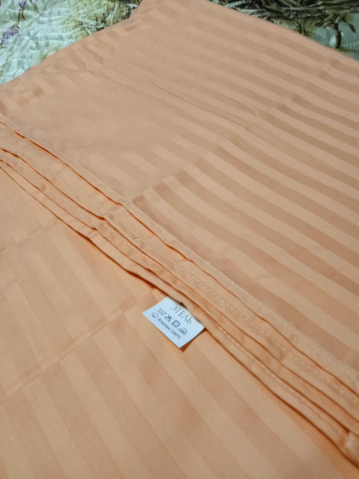 Фотография покупателя товара Простыня «Этель basic» 200х220 см, цвет персиковый - Фото 1