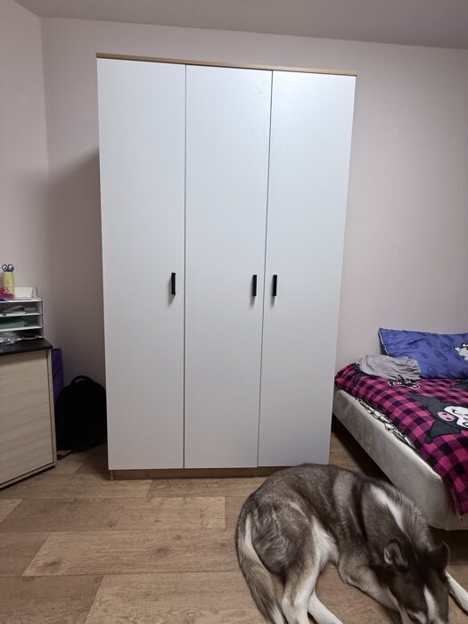 Фотография покупателя товара Шкаф трёхстворчатый распашной «Клик Мебель», 1210×500×2100 мм, цвет дуб вотан/белый