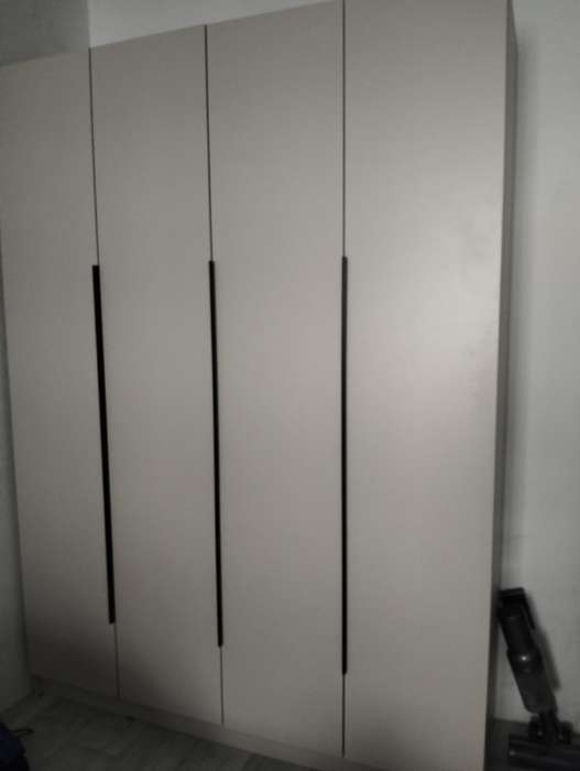 Фотография покупателя товара Шкаф прямой трёхстворчатый «Бруно», 1200×505×2216 мм, цвет белый - Фото 5