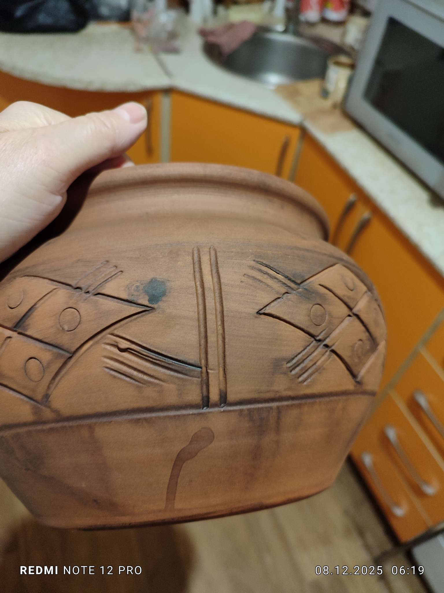 Фотография покупателя товара Жаровня Кунгурская керамика «Молочение», 3 л, керамика, коричневая - Фото 2