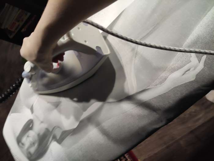 Фотография покупателя товара Чехол для гладильной доски с терморисунком GIRL, 145×46 см - Фото 5