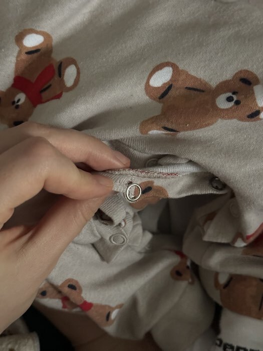 Фотография покупателя товара Комбинезон детский с шапочкой «Крошка Я. Новогодние медвежата», рост 68-74 см - Фото 2