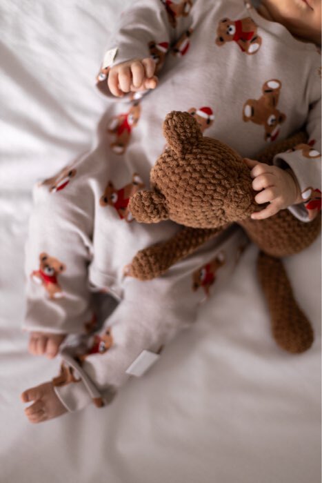 Фотография покупателя товара Комбинезон детский с шапочкой «Крошка Я. Новогодние медвежата», рост 68-74 см - Фото 3