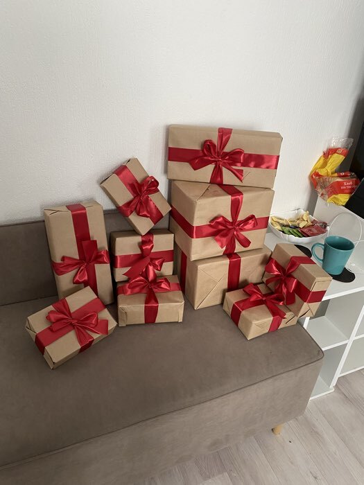 Фотография покупателя товара Лента атласная, 40 мм, 23±1 м, бордовая №48 - Фото 1