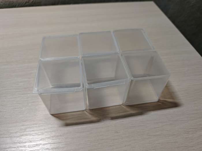 Фотография покупателя товара Бокс для хранения мелочей, 5.5×5.5×6 см, прозрачный - Фото 1