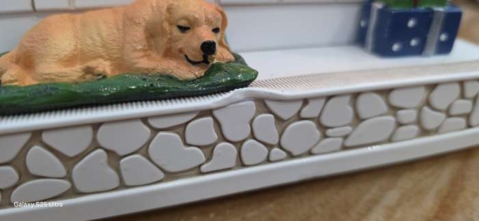 Фотография покупателя товара Светодиодная фигура «Чудесный камин», 26×10×18 см, музыка, от батареек ААх3, USB, свечение тёплое белое - Фото 2