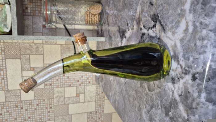 Фотография покупателя товара Бутыль для соусов и масла 2 в 1 «Фьюжн. Эстет», 280/75 мл, 8×6.5×24 см, стекло, прозрачная - Фото 1