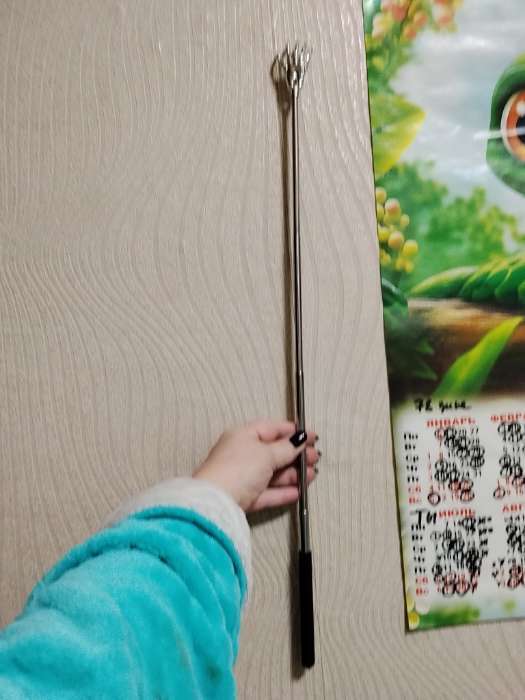 Фотография покупателя товара Чесалка - указка, телескопическая, 21-58 см, МИКС - Фото 3