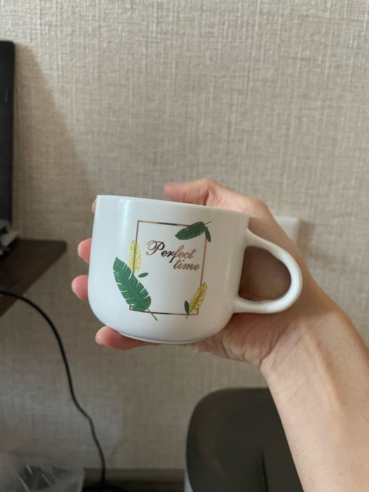 Фотография покупателя товара Набор керамический чайный с ложкой «Ботаника», 2 предмета: чашка 200 мл, блюдце, цвет МИКС - Фото 2