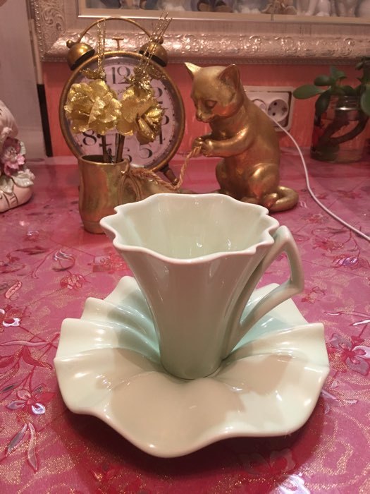 Фотография покупателя товара Чайная пара "Лотос розовый", деколь, 2 предмета, блюдце, кружка 0.2 л, микс - Фото 10