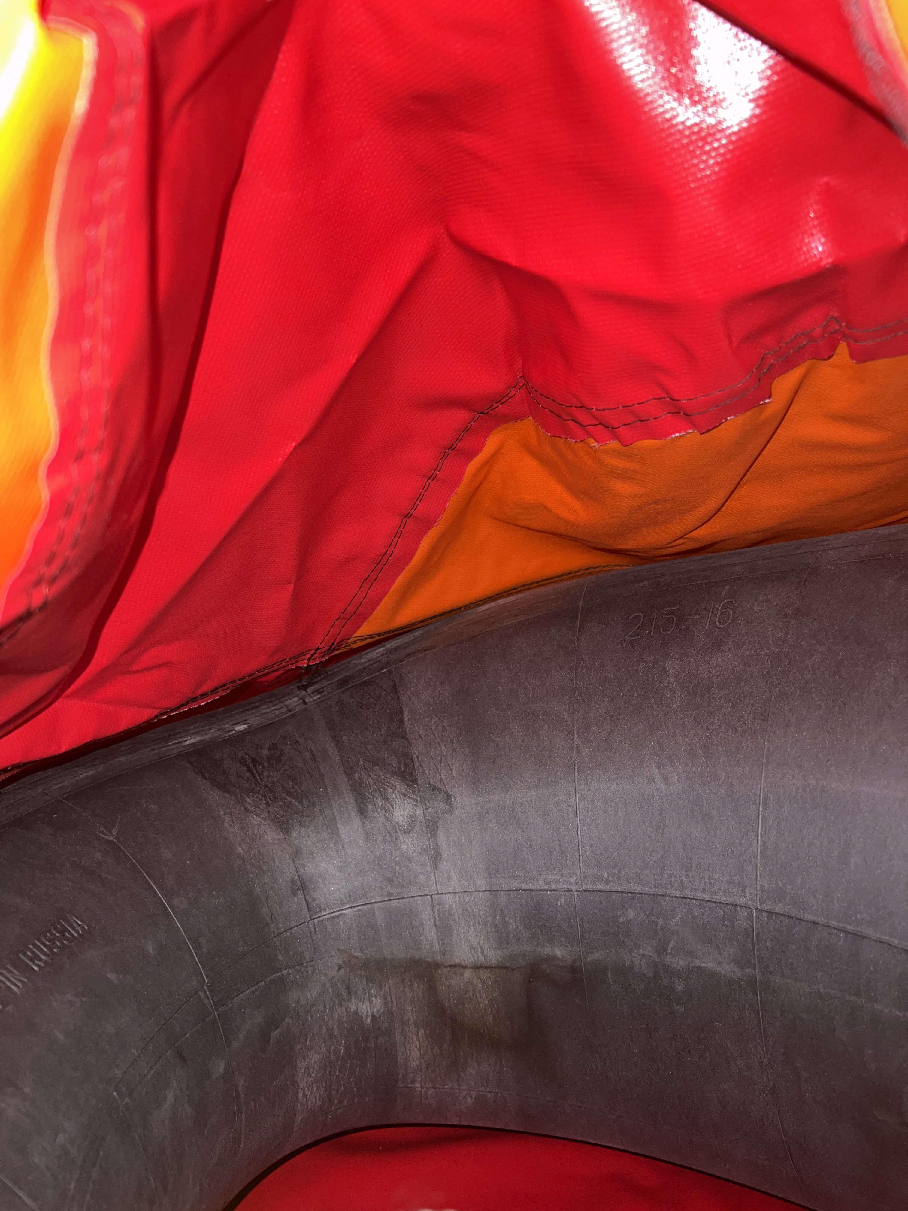 Фотография покупателя товара Тюбинг-ватрушка «Комфорт», диаметр чехла 120 см, цвета МИКС