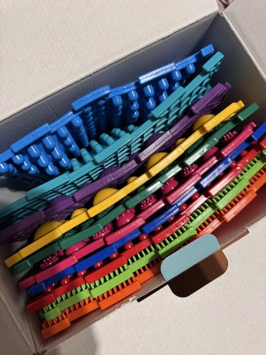 Фотография покупателя товара Модульный массажный коврик ОРТОДОН, набор №2 «Малыш», 8 шт. - Фото 4