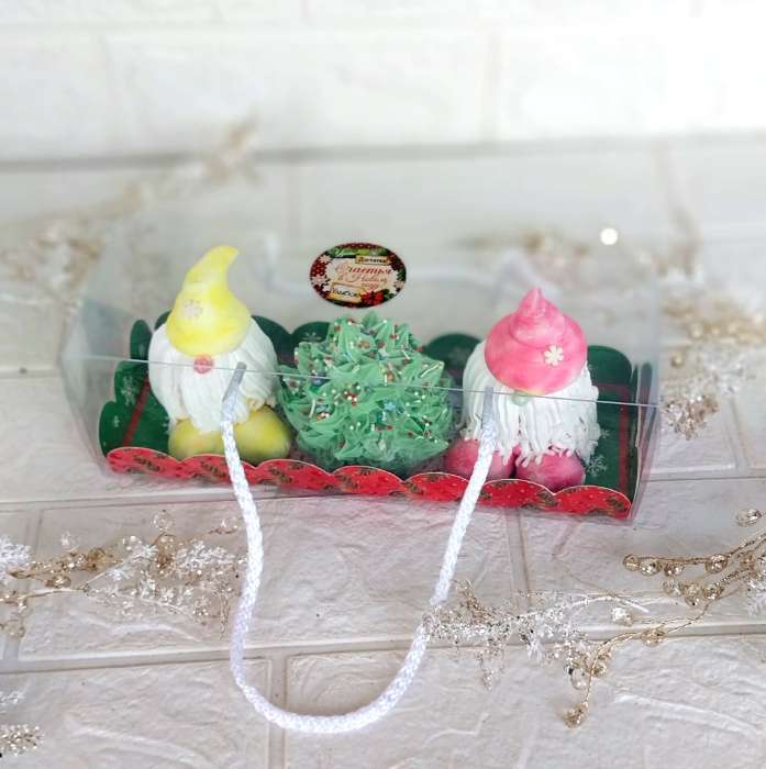 Фотография покупателя товара Коробка под рулет, упаковка, «Счастливого Нового года», 22.5×7.8×7.8 см - Фото 1