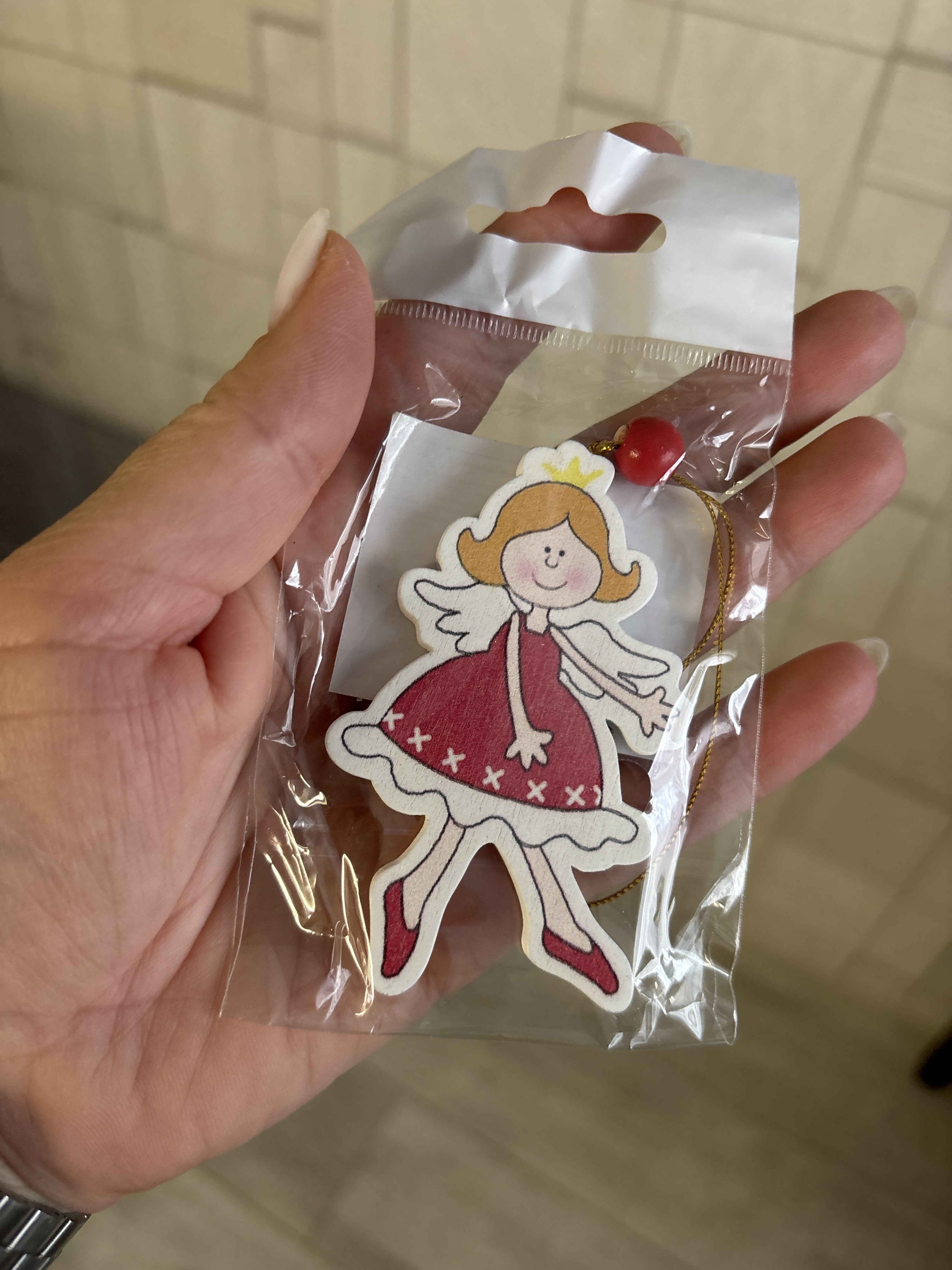 Фотография покупателя товара Елочная игрушка «Ангелочки», МИКС, односторонняя - Фото 1