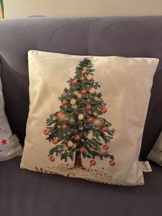 Фотография покупателя товара Наволочка декоративная новогодняя «Этель. Елочка» 40×40 см - Фото 1