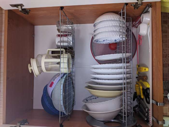 Фотография покупателя товара Комплект посудосушителей с поддоном для шкафа 90 см, 86,5×25,6 см, цинк - Фото 2