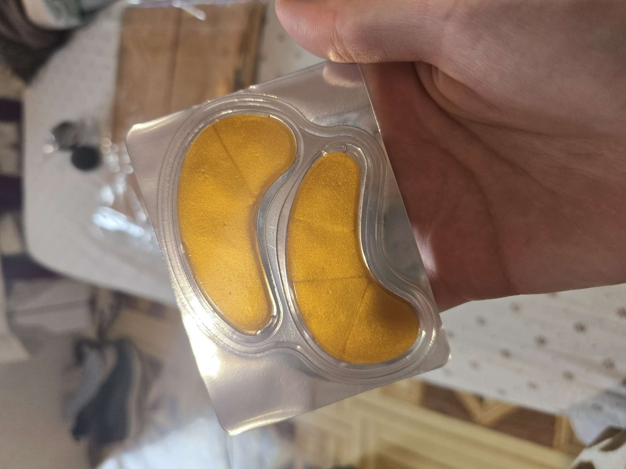 Фотография покупателя товара УЦЕНКА Патч гидрогелевый коллагеновый биозолото для глаз - Фото 2