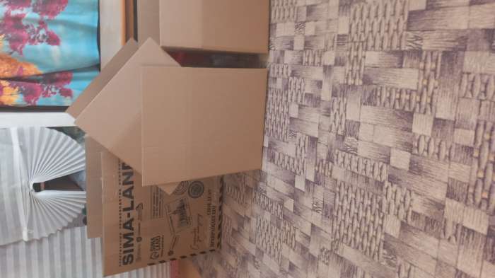 Фотография покупателя товара Коробка складная, бурая, для упаковки, хранения и переезда, 70×50×50 см - Фото 2