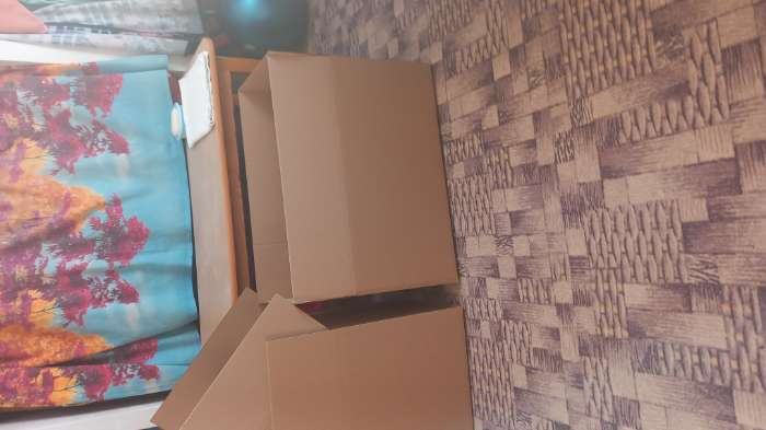 Фотография покупателя товара Коробка складная, бурая, для упаковки, хранения и переезда, 70×50×50 см - Фото 1