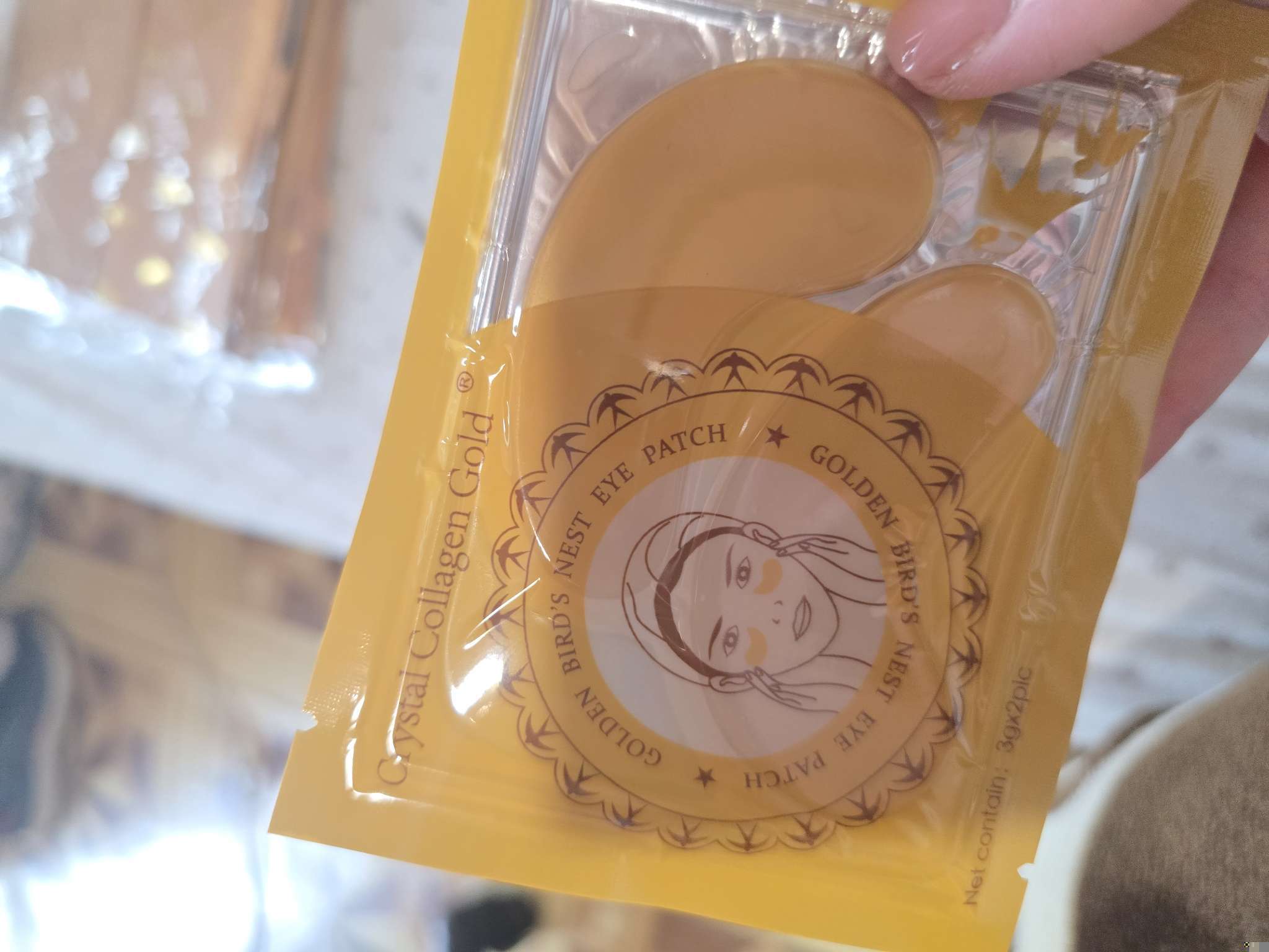 Фотография покупателя товара Гидрогелевые патчи для кожи вокруг глаз со спирулиной - Фото 2