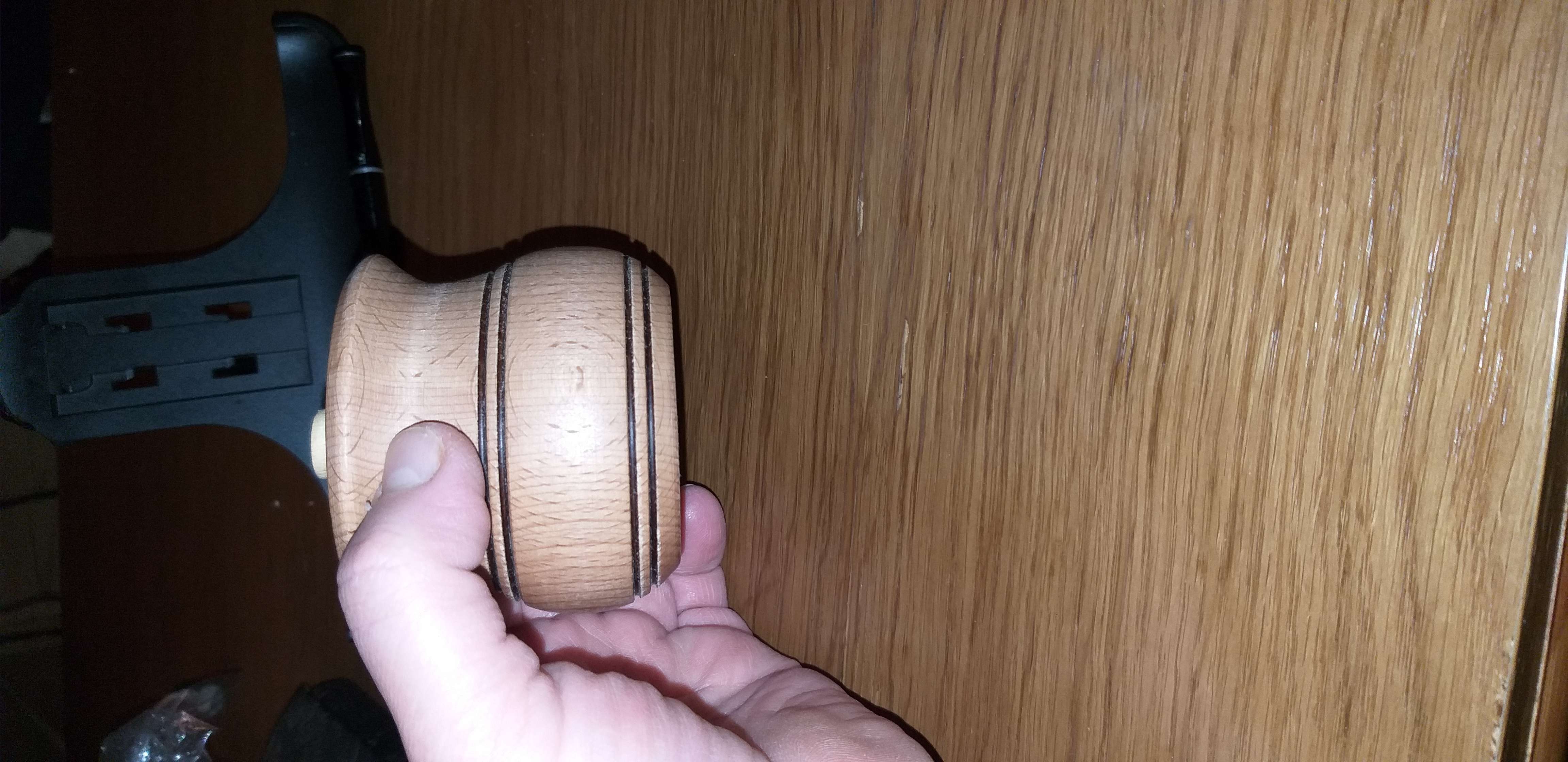 Фотография покупателя товара Солонка фигурная деревянная, h=6 см, d=7 см, массив бука - Фото 3