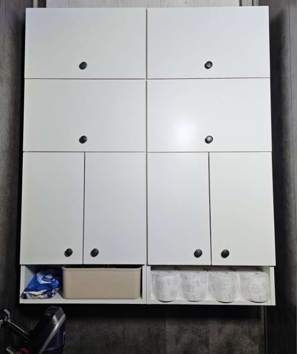 Фотография покупателя товара Шкаф подвесной для ванной комнаты «Пронто», 500×240×1200 мм, цвет белый - Фото 11