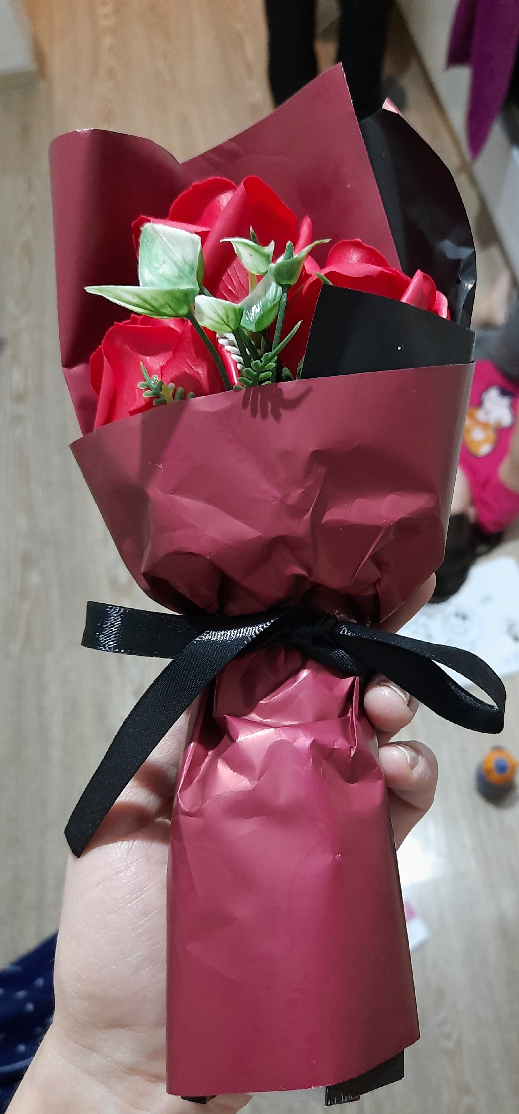 Фотография покупателя товара Букет мыльных роз, красные