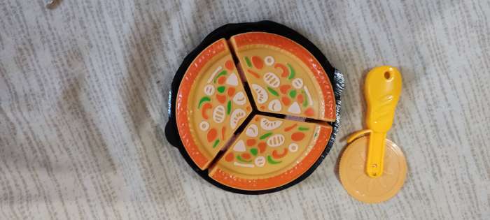 Фотография покупателя товара Игровой набор продуктов на липучке «Пицца Маргарита»
