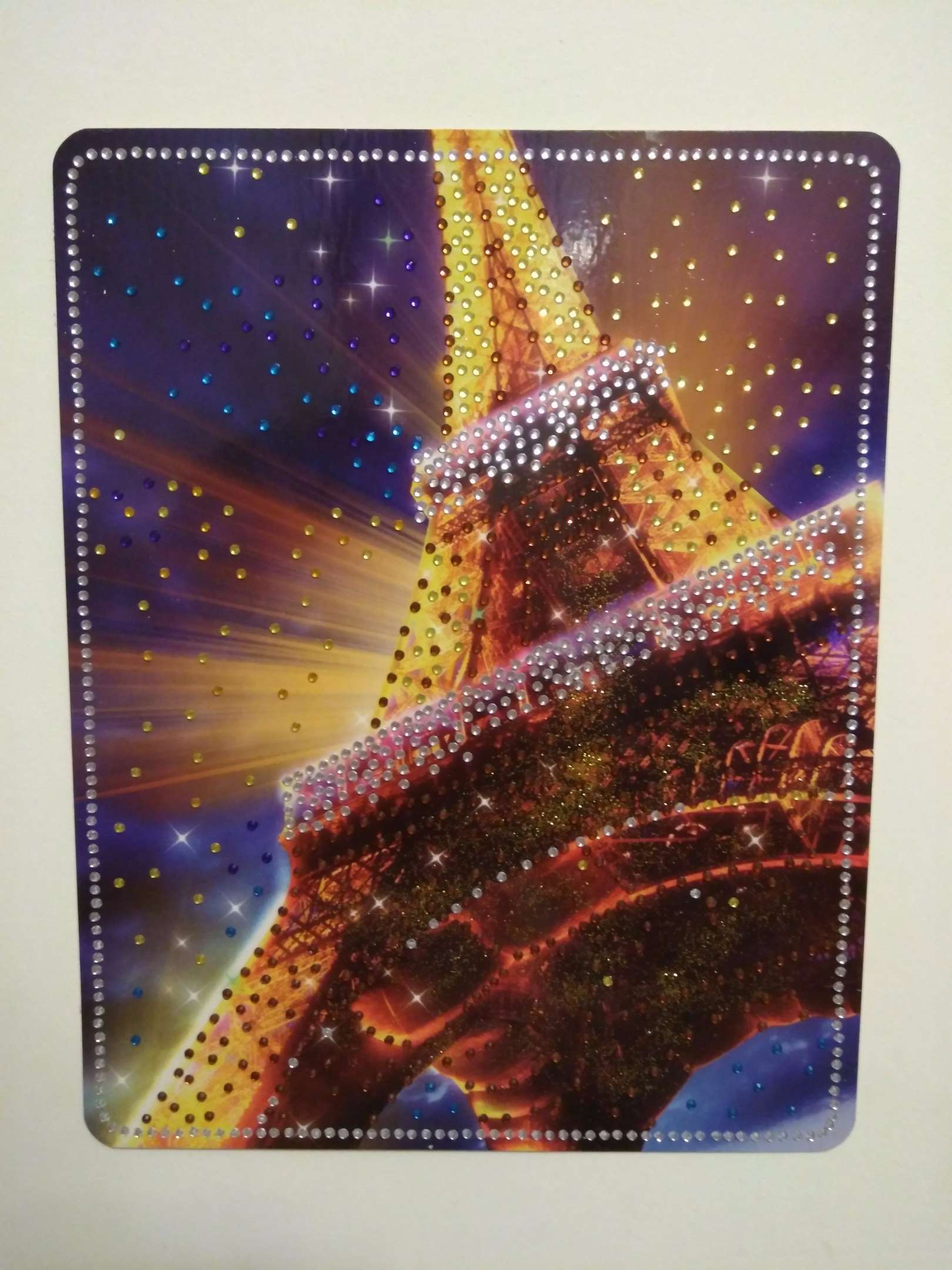 Фотография покупателя товара Набор для создания мозаики "Эйфелева башня" DIAMOND DECOR, планшетка без рамки - Фото 1
