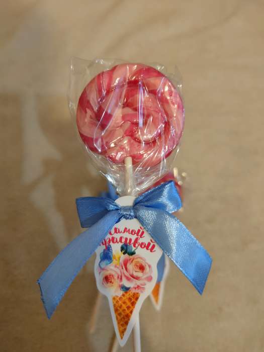 Фотография покупателя товара Леденец на палочке «Исполнения желаний», вкус: дыня, 15 г - Фото 1