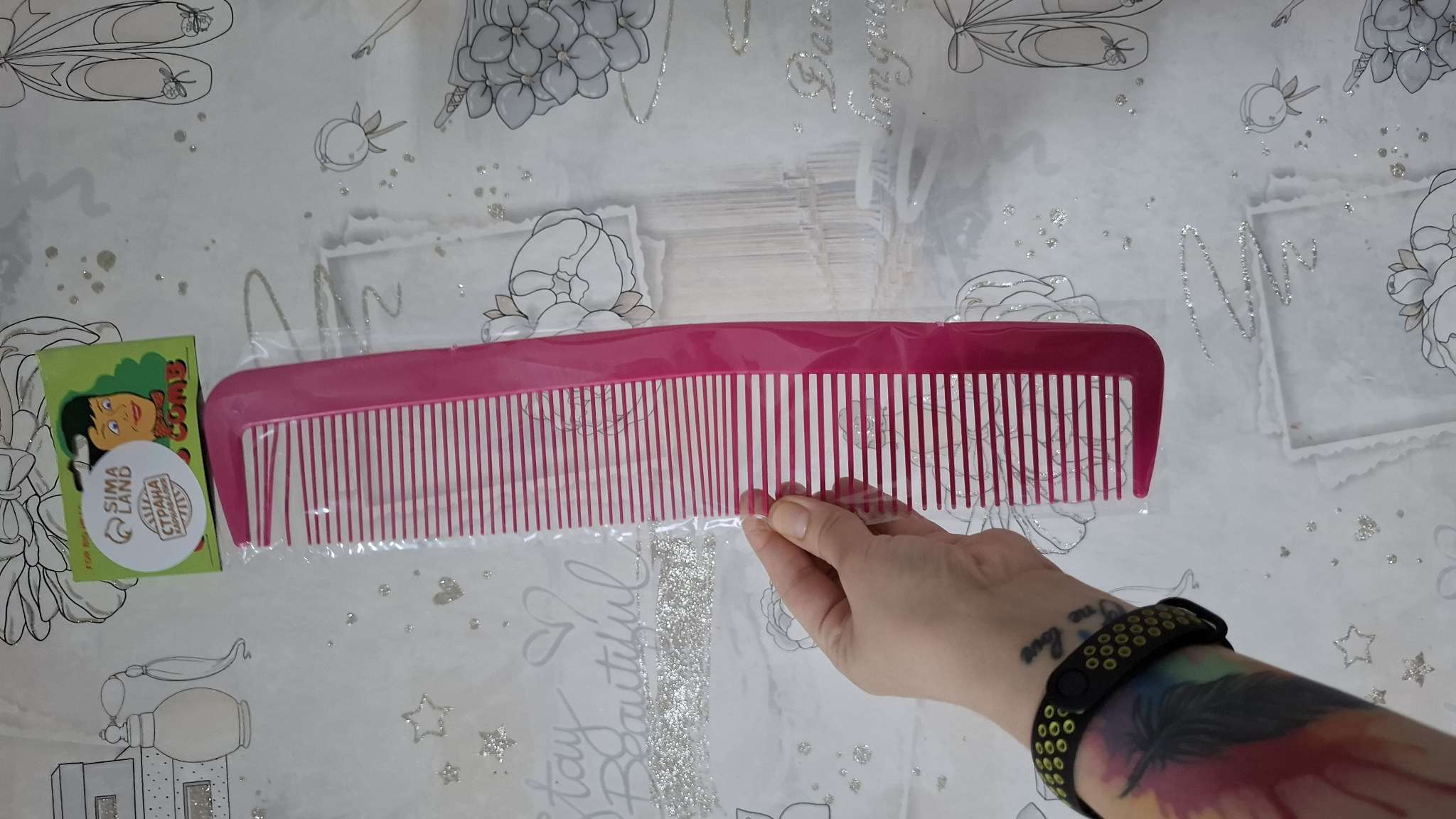 Фотография покупателя товара Прикол «Расчёска-гигант», цвета МИКС - Фото 1