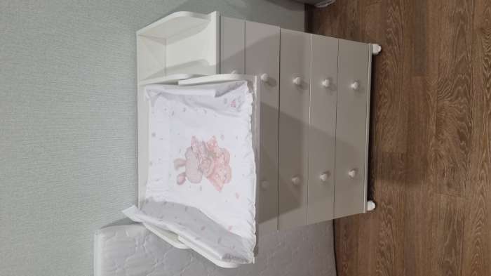 Фотография покупателя товара Комод пеленальный детский ИНКАНТО OSKAR V 800/5, 84×45×101 см, 5 ящиков, белый - Фото 2