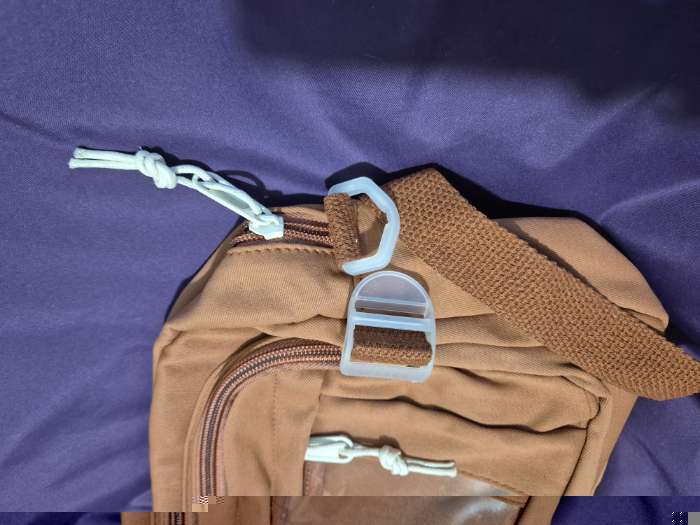 Фотография покупателя товара Сумка молодёжная на молнии, со значками, 23×5.5×16 см, рыжая - Фото 1