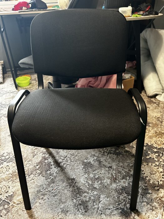 Фотография покупателя товара Стул "ИЗО" каркас чёрный, обивка ткань красная - Фото 2