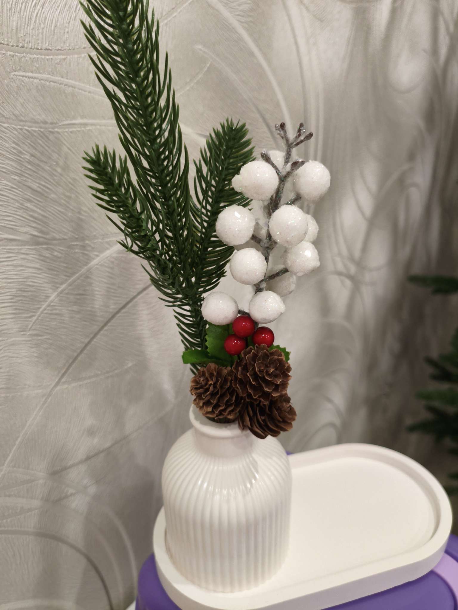 Фотография покупателя товара Ягоды для декора, зелёные, 4.5×4.5×20 см - Фото 2