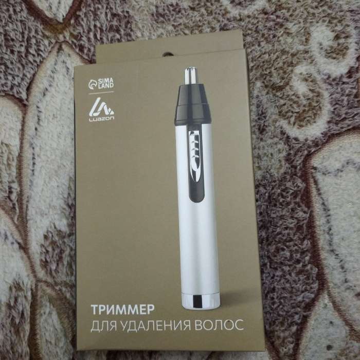 Фотография покупателя товара Триммер для волос Luazon LTRI-09, для носа/ушей, 2 насадки, АКБ, серый - Фото 2