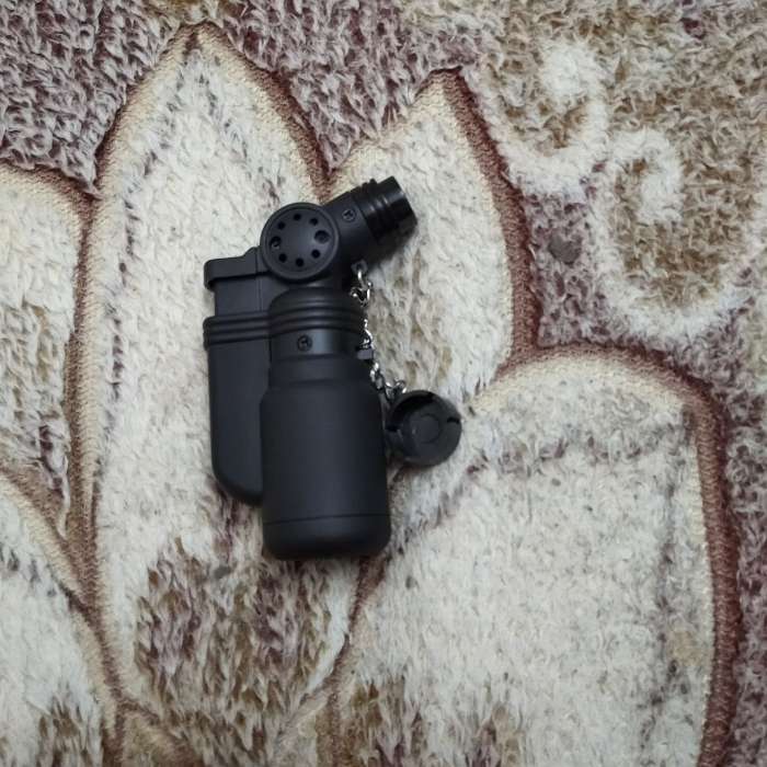 Фотография покупателя товара Газовая горелка туристическая с пьезоподжигом, 2.4×4.6×7.8 см, чёрная - Фото 2