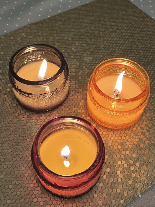 Фотография покупателя товара Свеча ароматическая в банке San black fruits, 5×7 см, ежевика - Фото 1