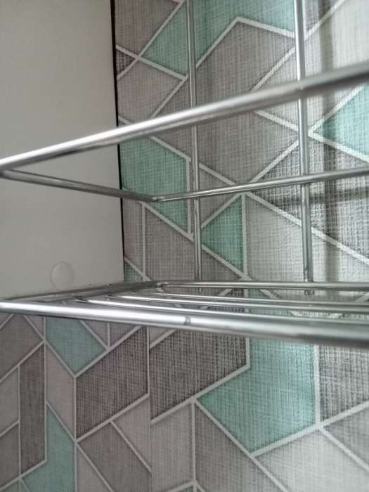 Фотография покупателя товара Полка прямоугольная 3-х ярусная, 26.5×10.5×50 см, хром - Фото 2