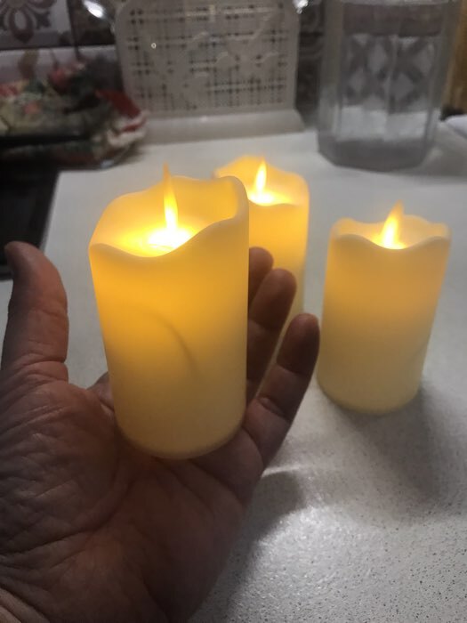 Фотография покупателя товара Свеча светодиодная «Пламя», желтое свечение - Фото 1