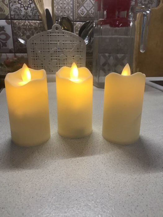 Фотография покупателя товара Свеча светодиодная «Пламя», желтое свечение - Фото 2