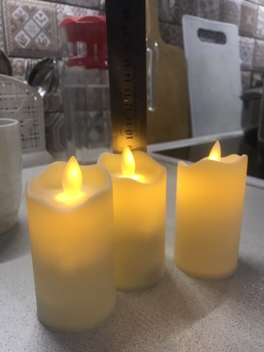 Фотография покупателя товара Свеча светодиодная «Пламя», желтое свечение - Фото 3