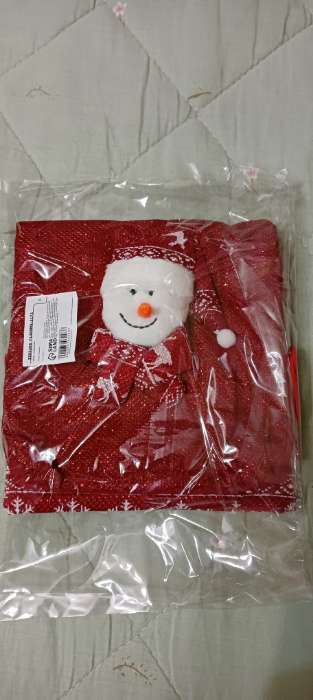 Фотография покупателя товара Новогодний чехол на бутылку с ручками «Зимний праздник», МИКС - Фото 5