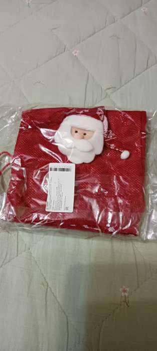 Фотография покупателя товара Новогодний чехол на бутылку с ручками «Зимний праздник», МИКС - Фото 3