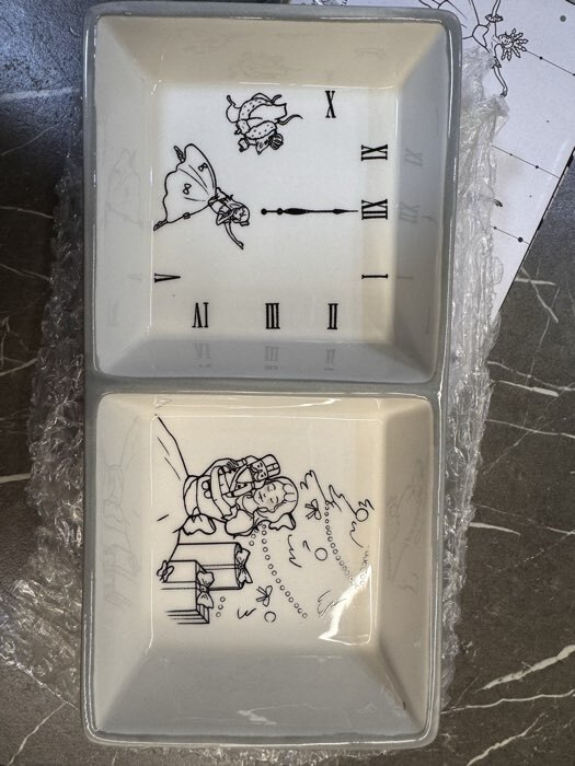 Фотография покупателя товара Менажница новогодняя Доляна «Волшебная сказка», 2 ячейки, керамика, цвет белый - Фото 1